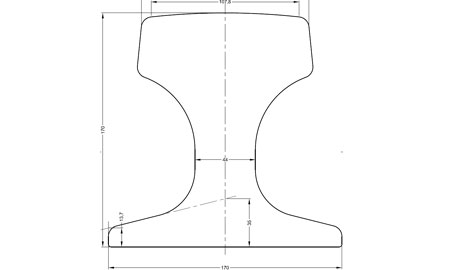 ISCR120/CR120 rail