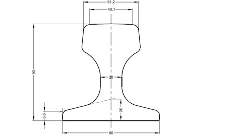 ISCR50/CR50 rail