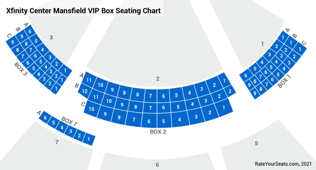 Xfinity Center Seating Map