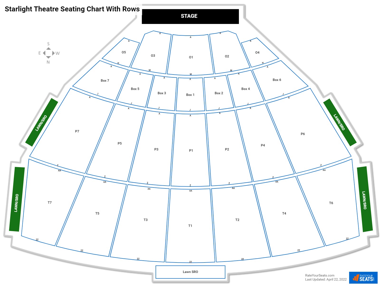 Starlight Seating Chart Kc