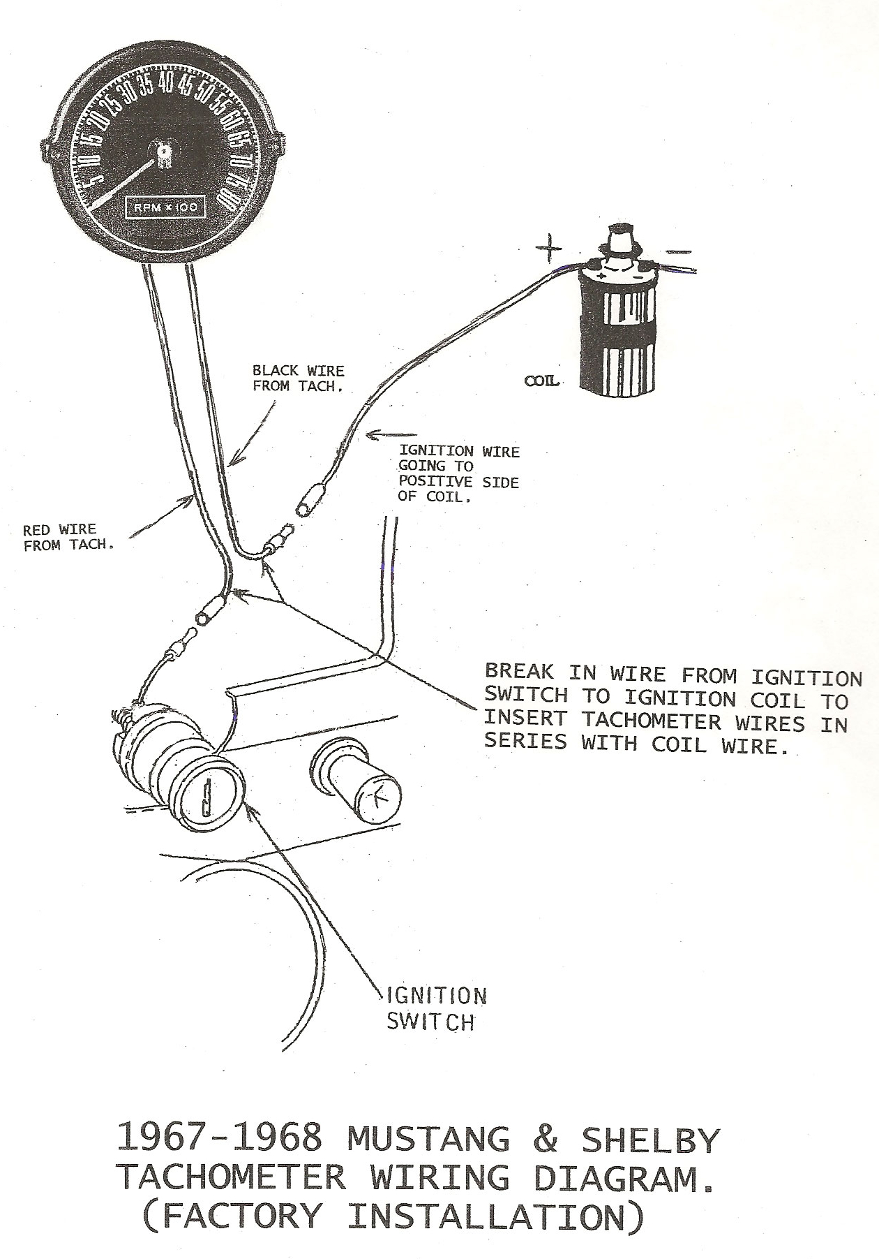 How To Wire A Tachometer Diagrams