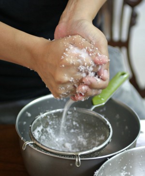 making fresh coconut milk