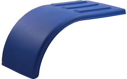 Blue Poly Half Tandem Fenders