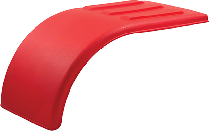 Red Poly Half Tandem Fenders