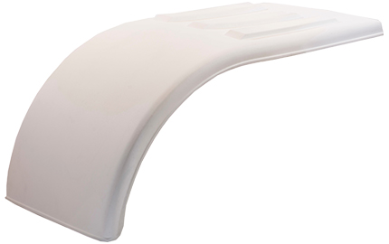 White Poly Half Tandem Fenders