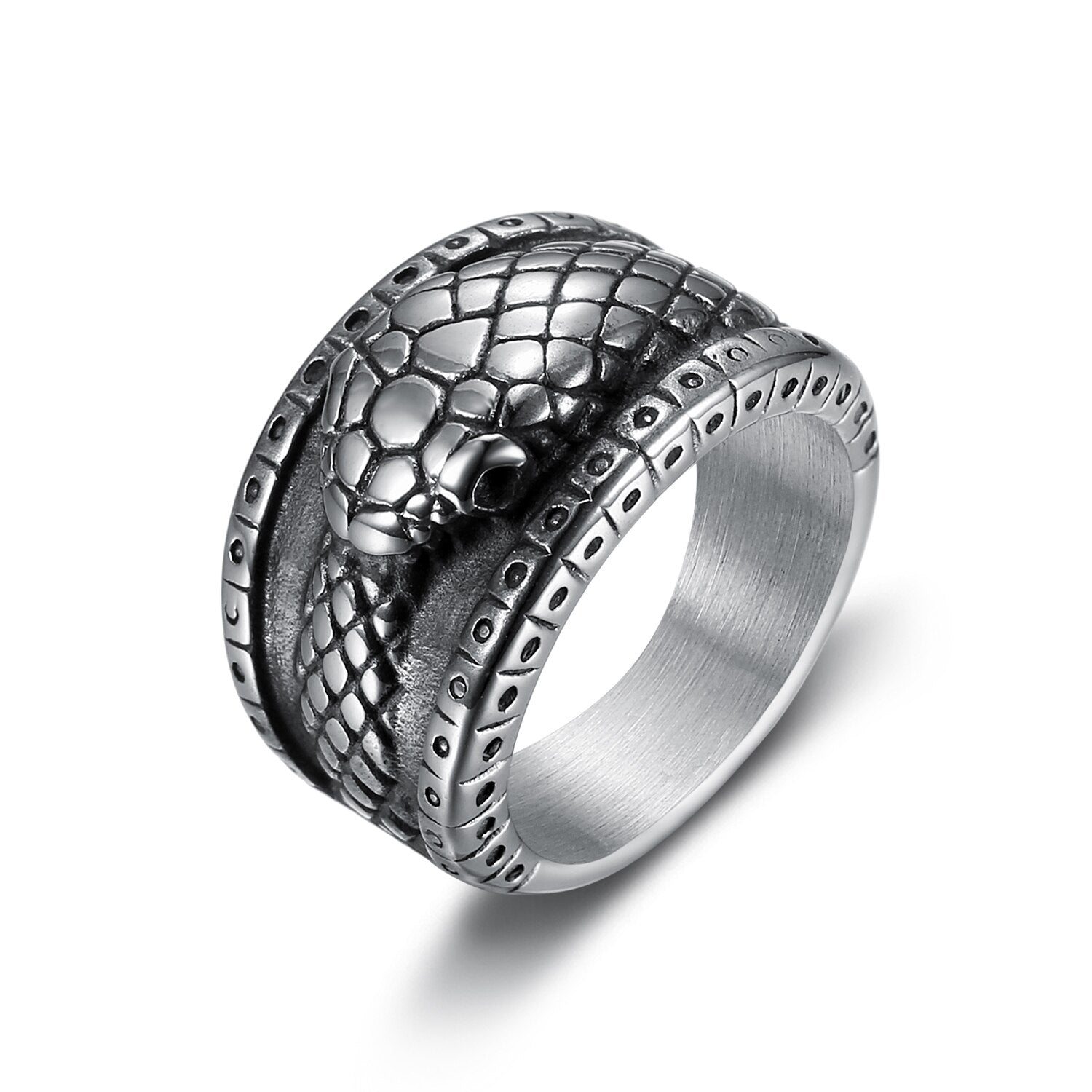 Uroboros Thick Band Ring – Rebel Saint Co