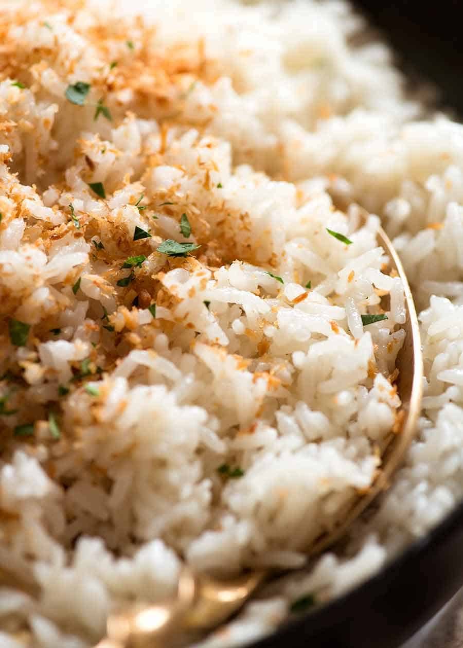 Coconut Rice Fluffy Not Gluey Recipetin Eats