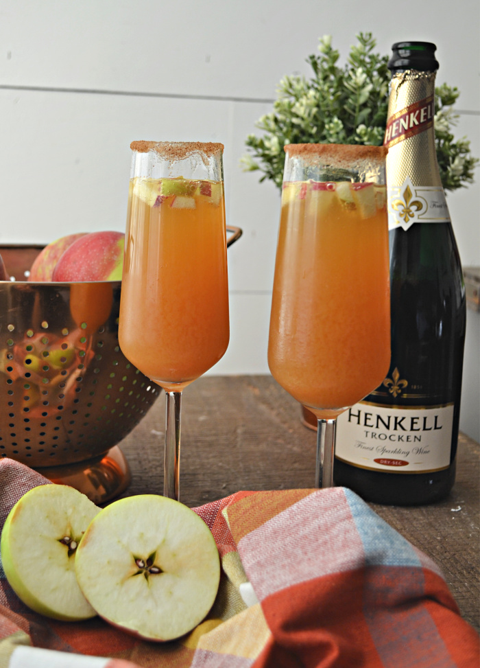 Apple cider spritzer