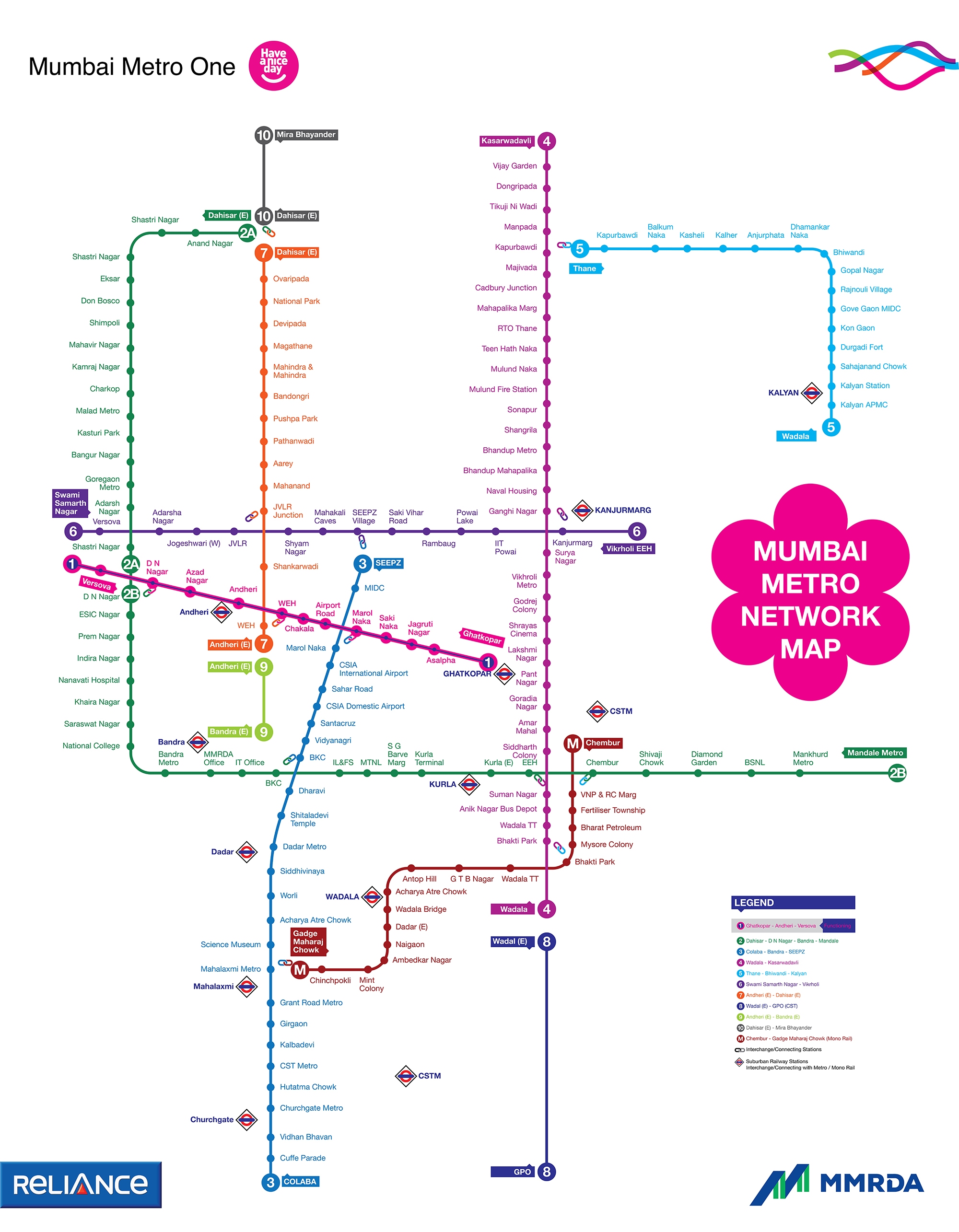 Mumbai Metro Train Route Map Spain Map - Gambaran