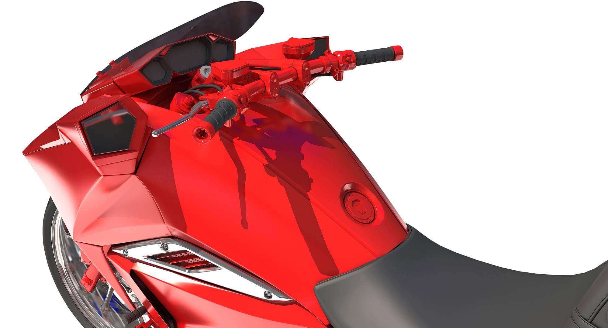 Generic Sport Motorcycle 3D Model