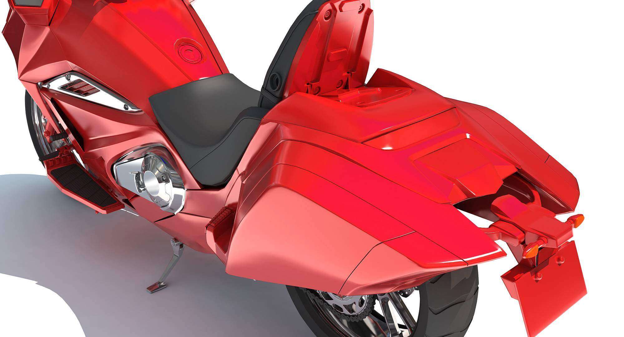 Generic Sport Motorcycle 3D Model