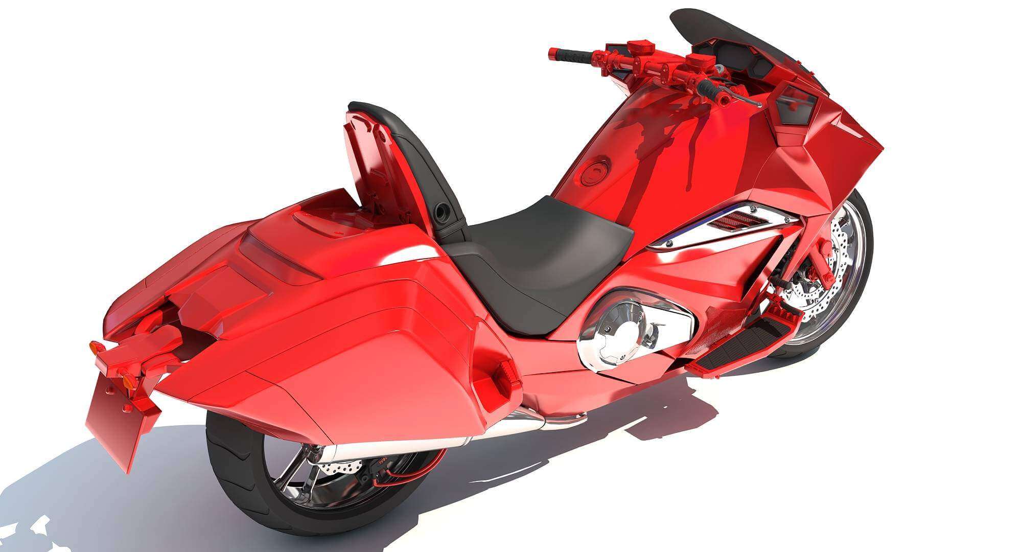 Generic Sport Motorcycle 3D Model