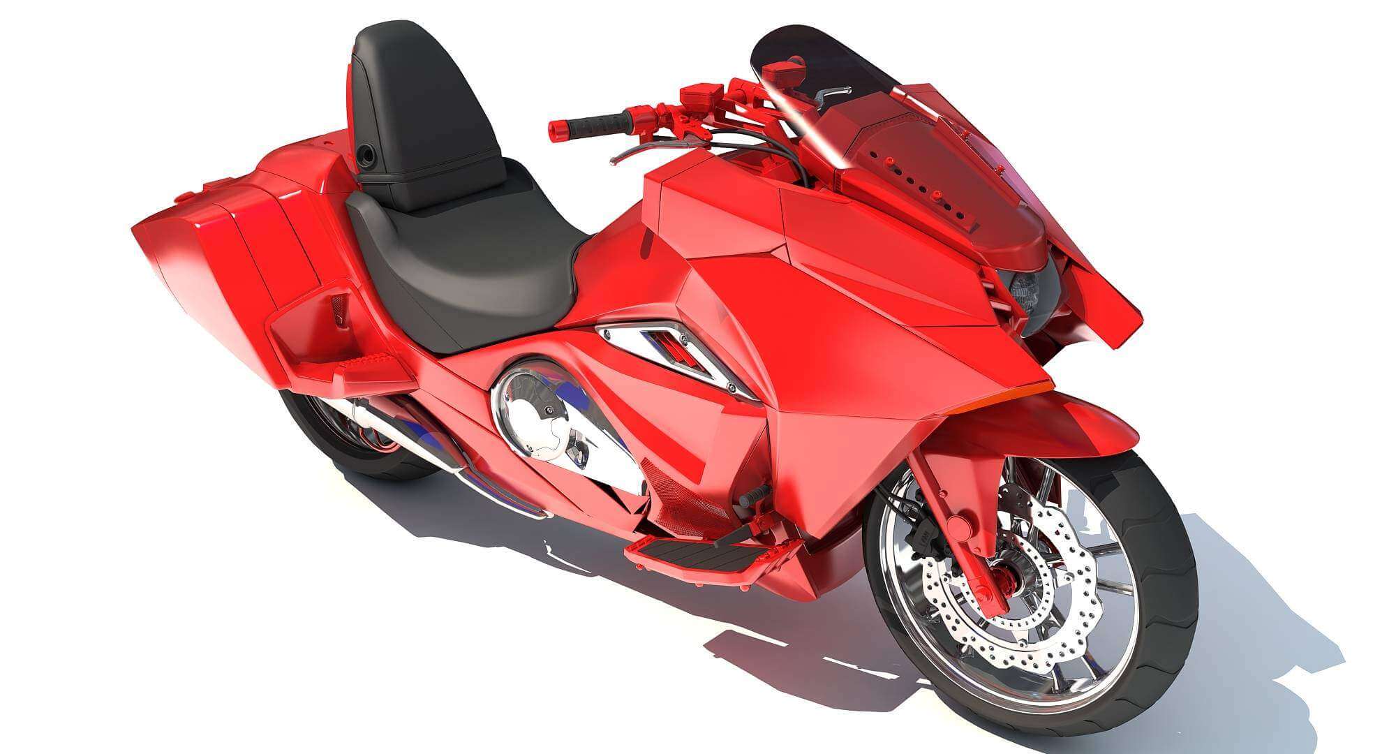 Generic Sport Motorcycle 3D Model