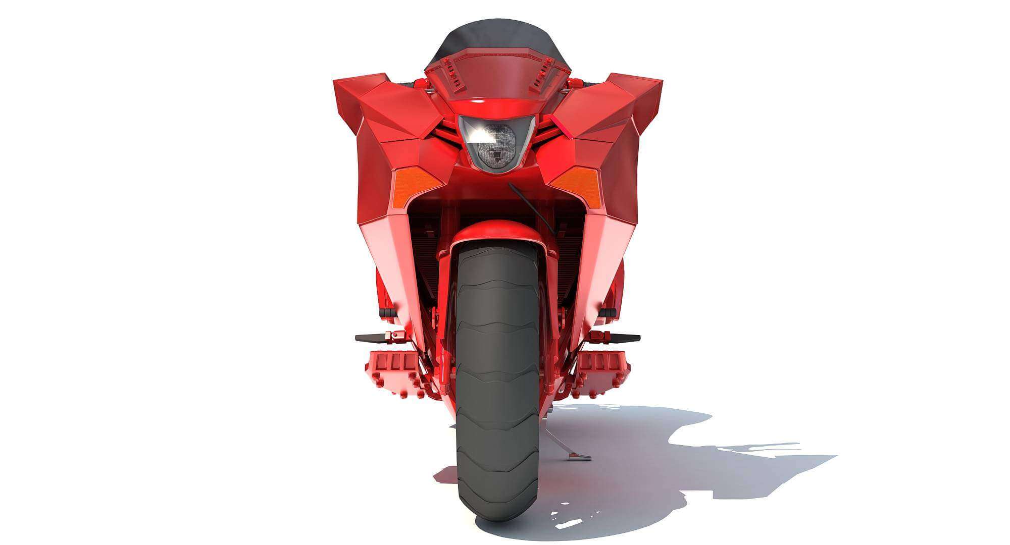 Generic Sport Motorcycle 3D Model