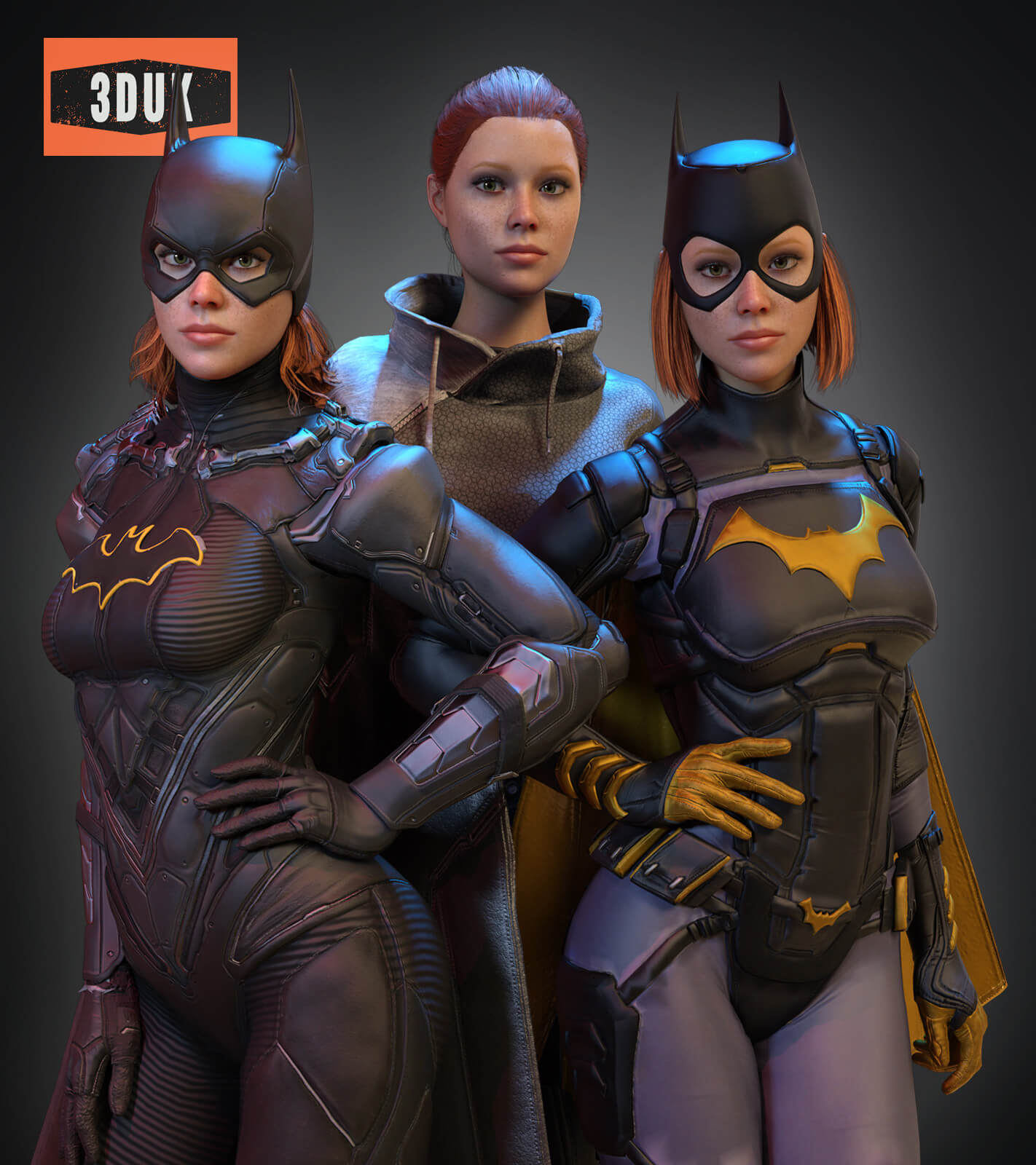 Gotham Knights Batgirl Pack 2 3D Render, Digital Artwork by 3DUK