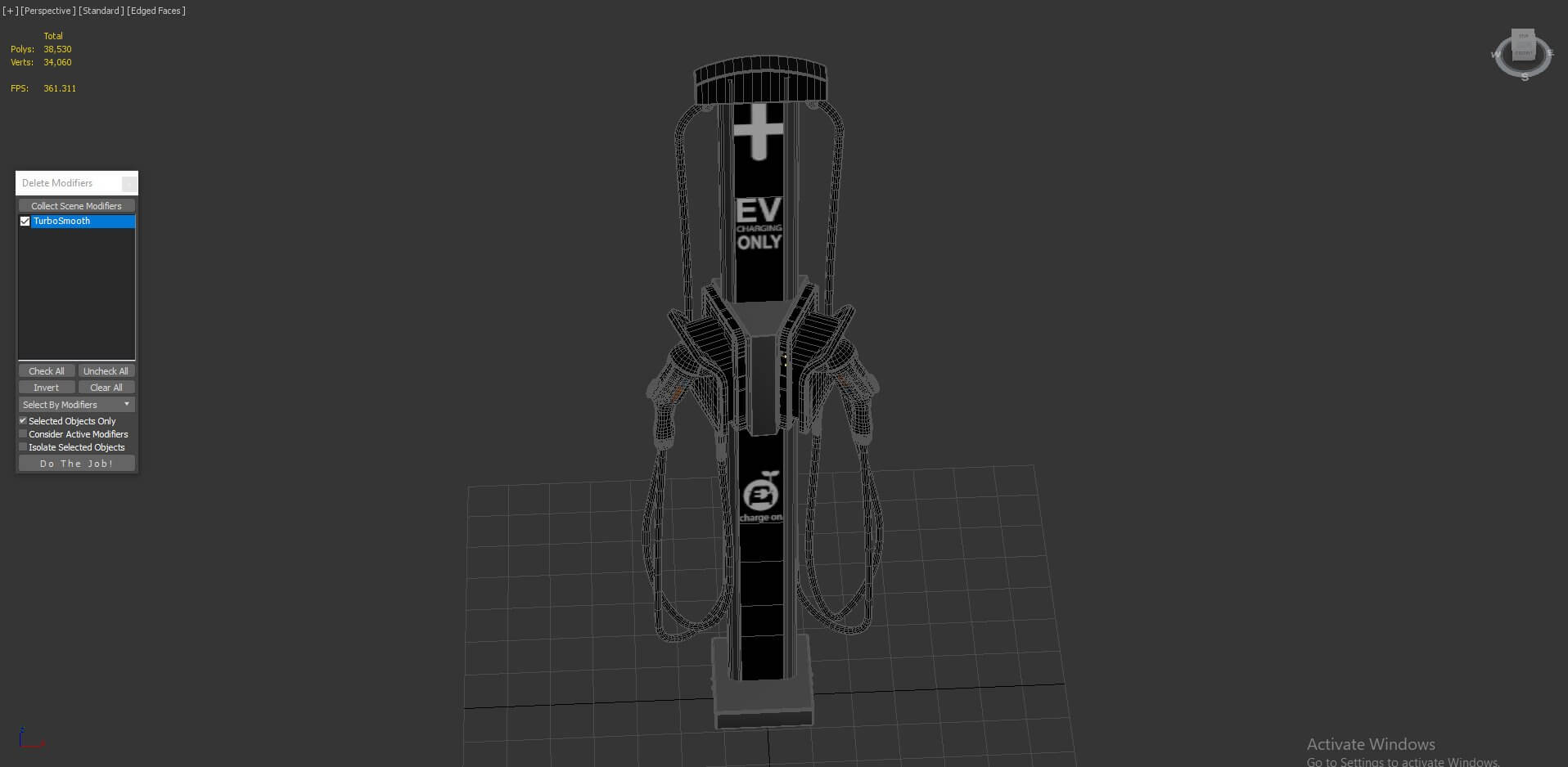 Electric Vehicle Chargepoint Part 03 3D Model