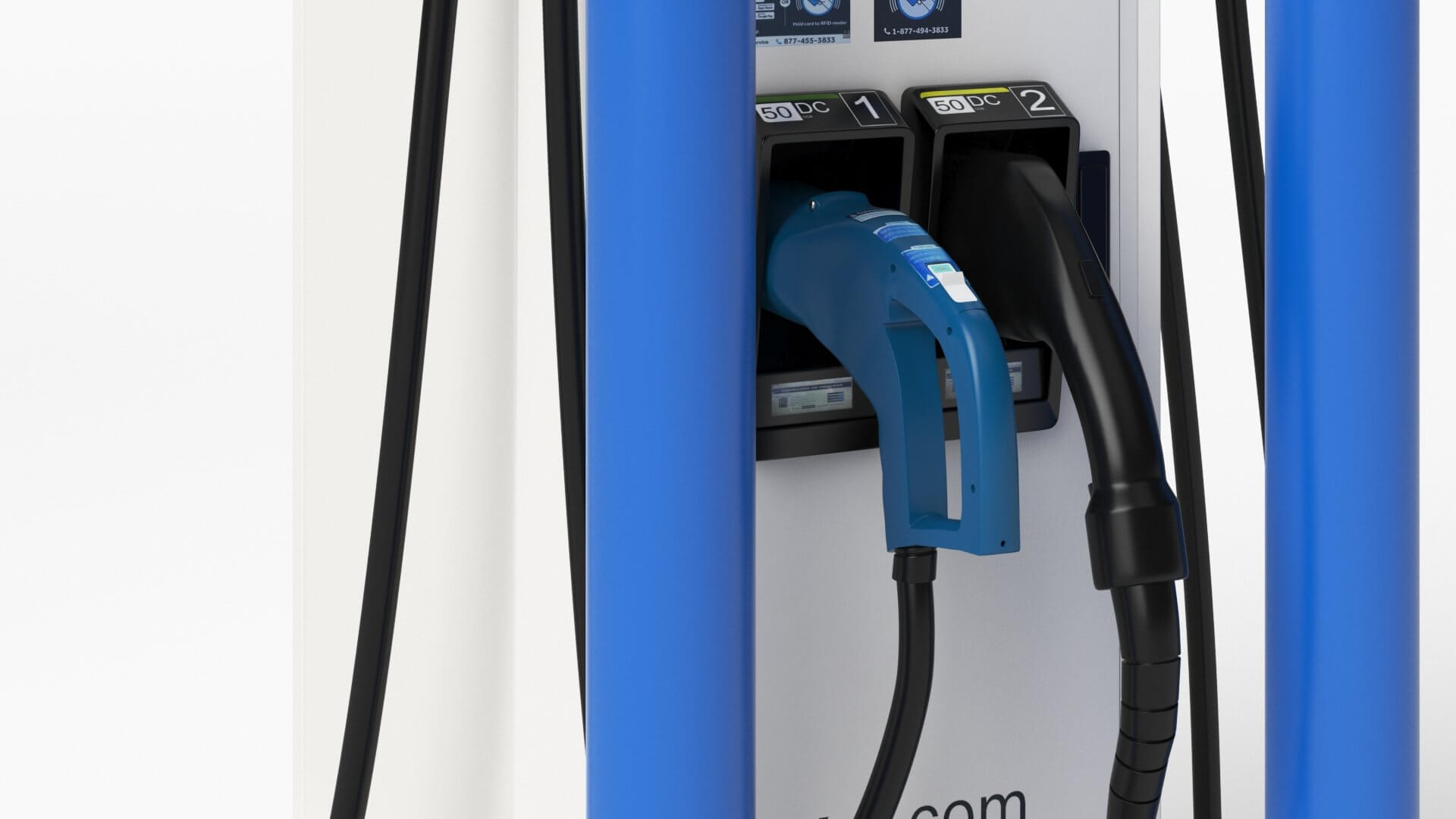 Electric Vehicle Charging Station EV GO 5 3D Model