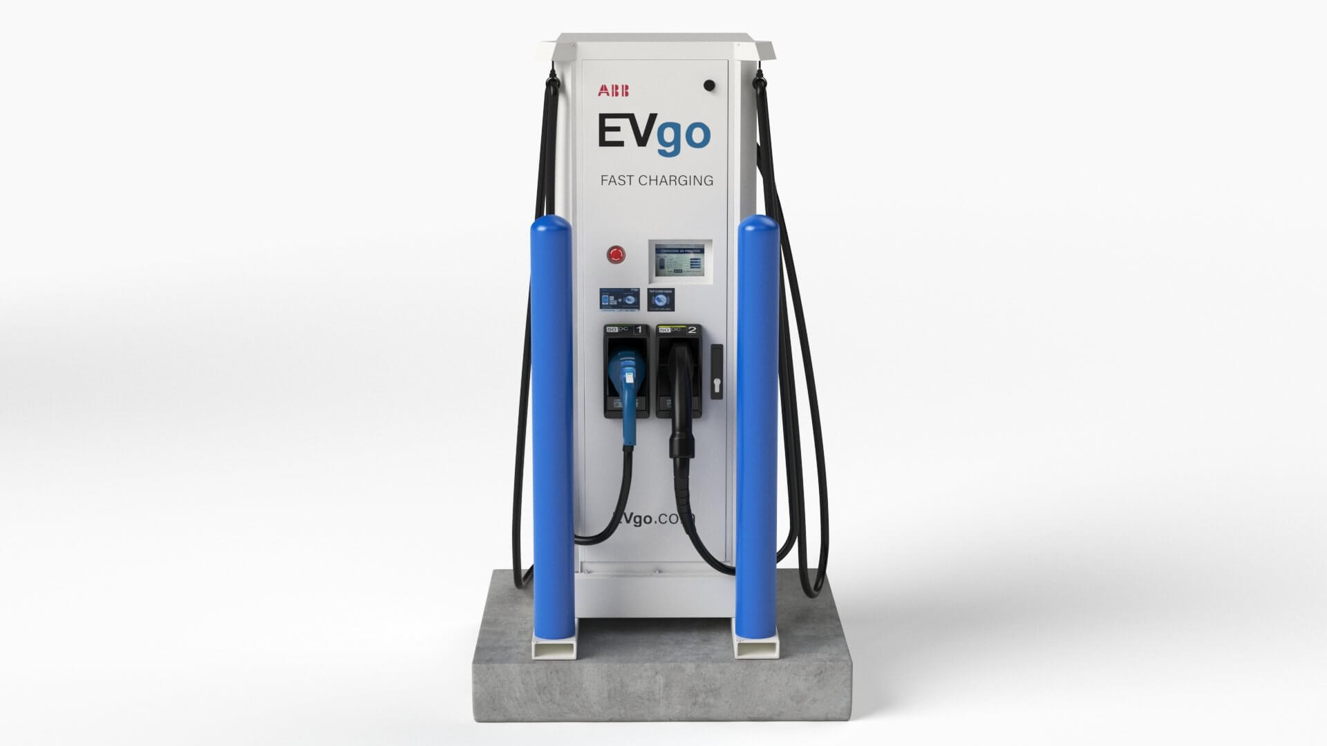 Electric Vehicle Charging Station EV GO 5 3D Model