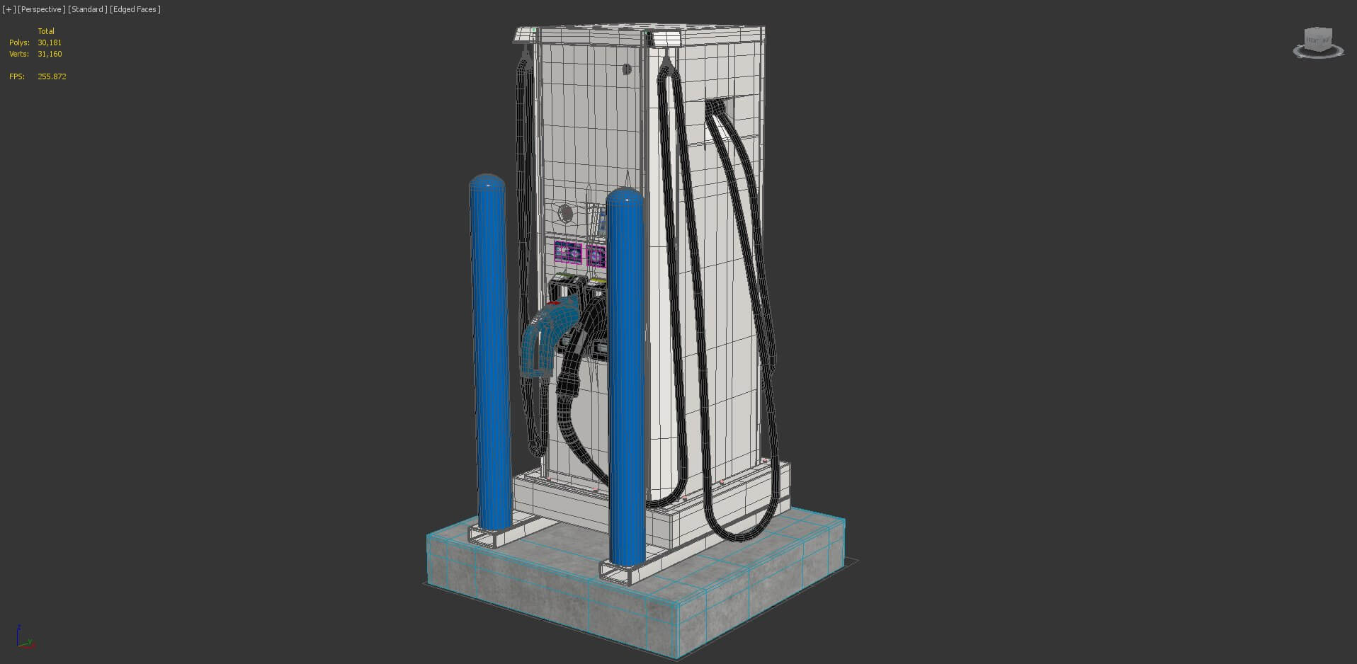 Electric Vehicle Charging Station EV GO 5 3D Model