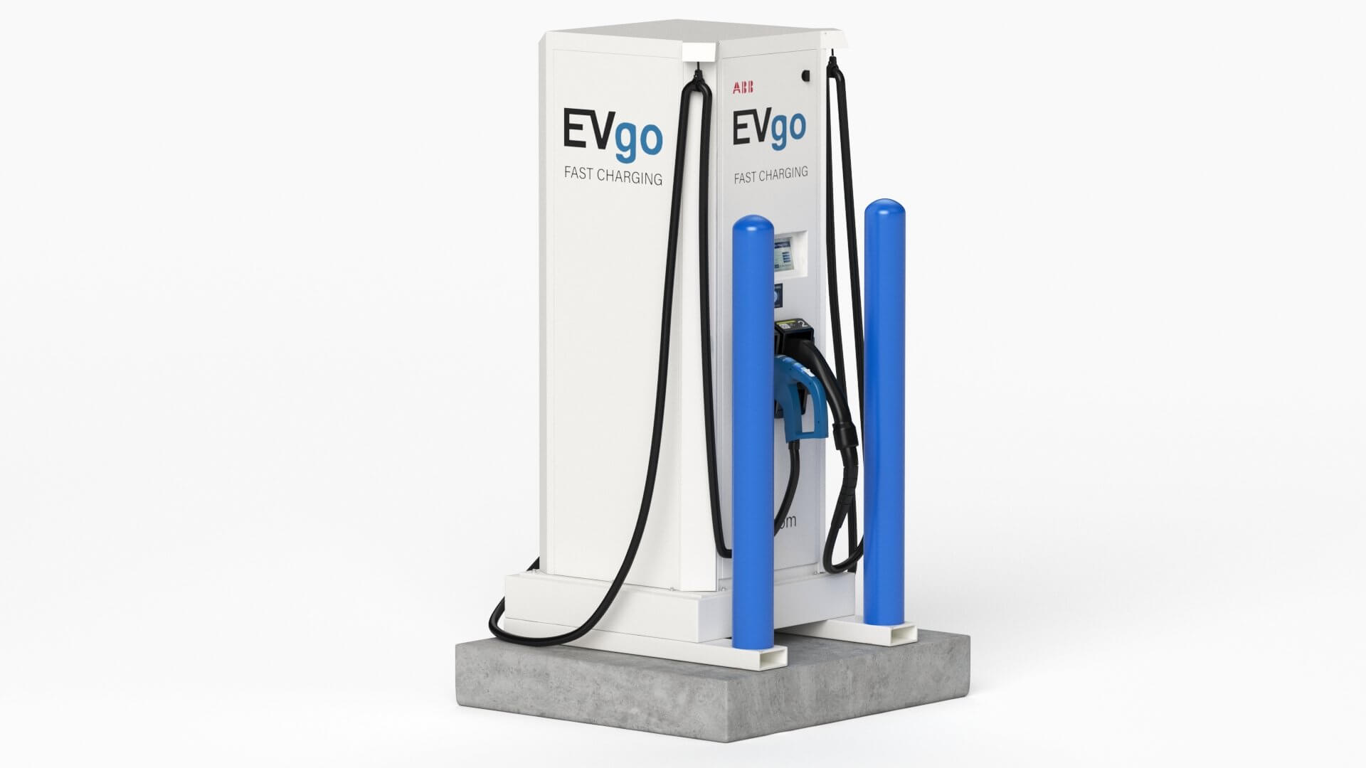 Electric Vehicle Charging Station EV GO 5 3D Model