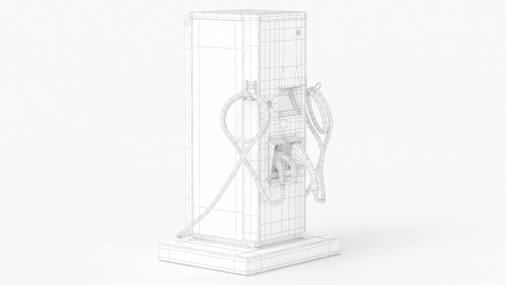 Electric Vehicle Charging Station EV GO Pat 1 3D Model