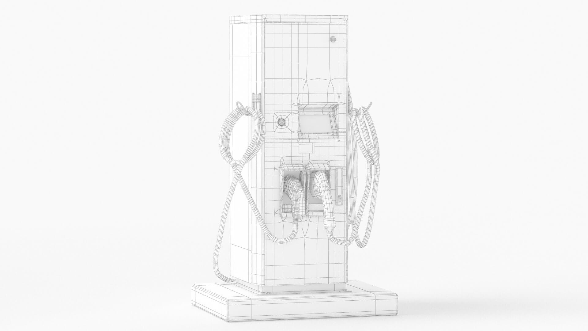 Electric Vehicle Charging Station EV GO Pat 1 3D Model