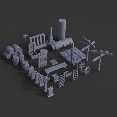 Medieval Props Pack - Wargaming