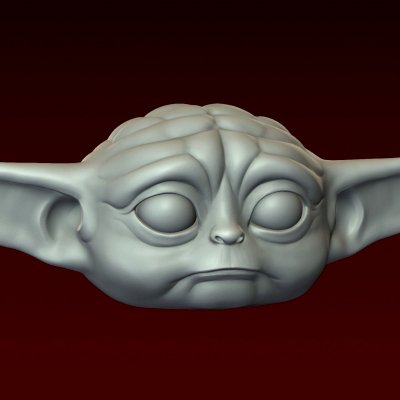 Baby Yoda Head