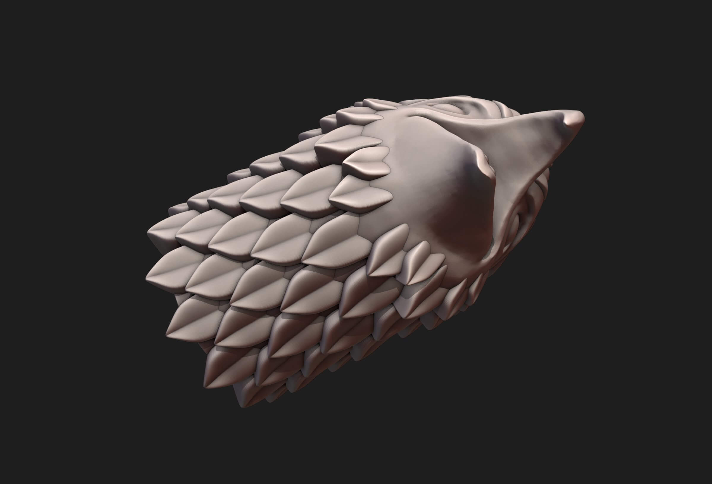 Falcon Head Stylized 3D Model