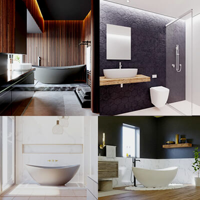 Serene Spaces 4 Exquisite Bathroom Designs Collection