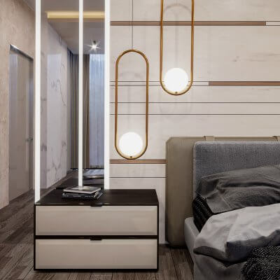 Modern Bedroom Scene