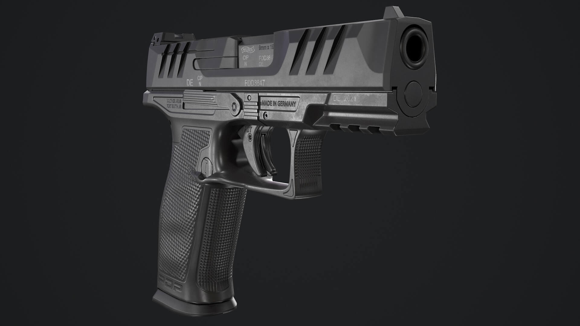 Walther PDP Full-Size 3D Model