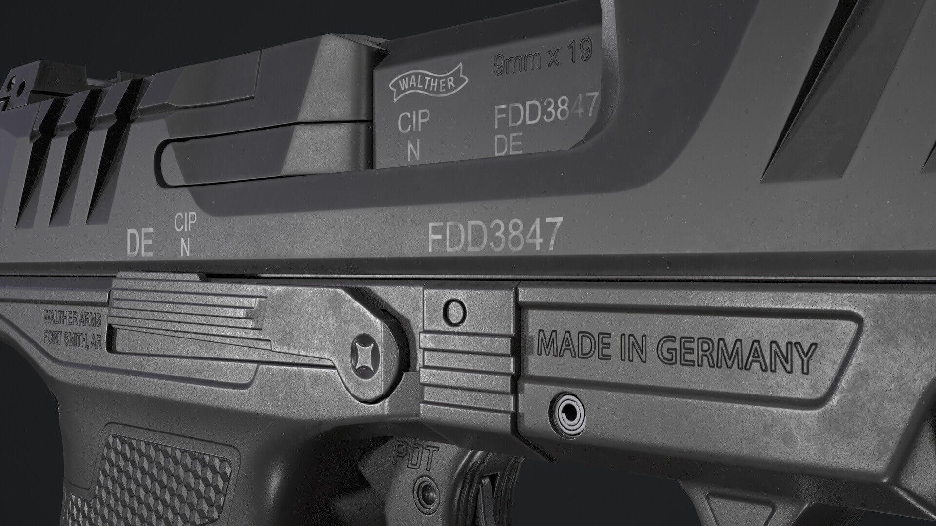 Walther PDP Full-Size 3D Model