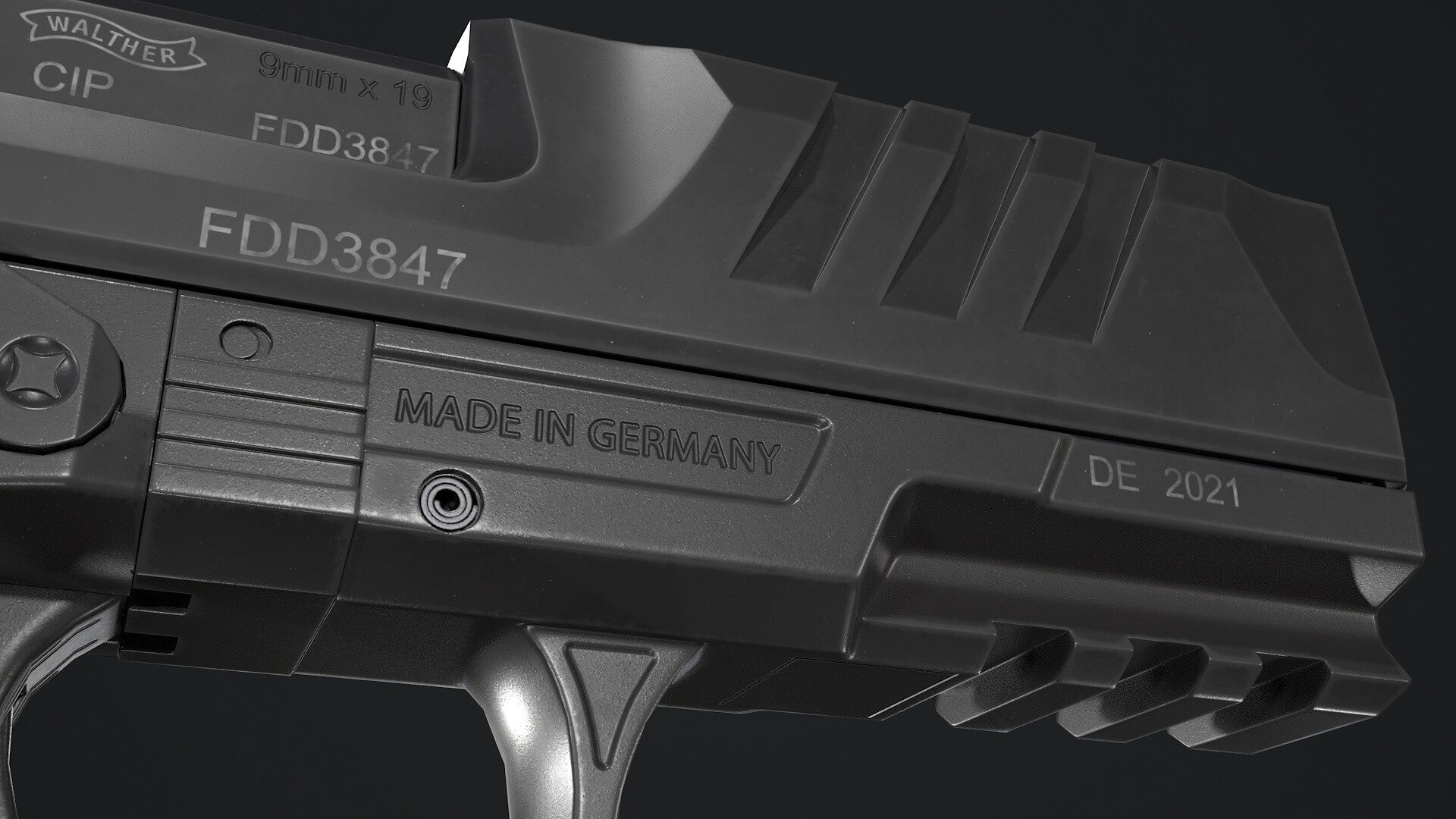 Walther PDP Full-Size 3D Model