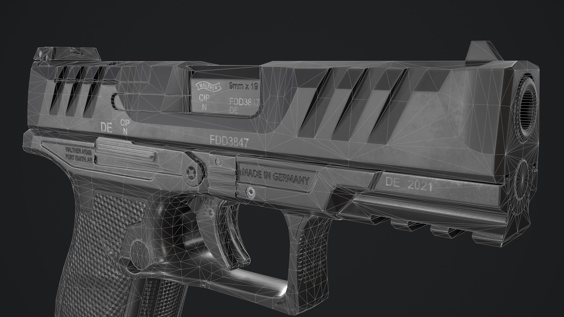 Walther PDP Full-Size 3D Model