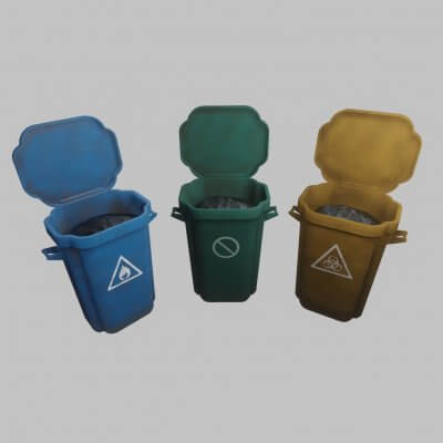 Trash Bin Set