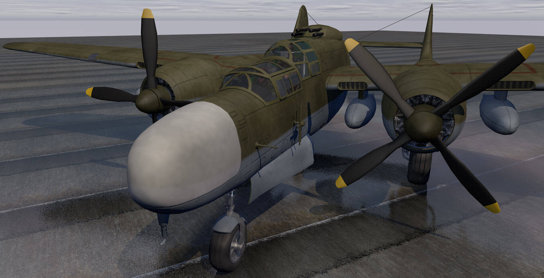 Northrop P-61 Black Widow 3D Model