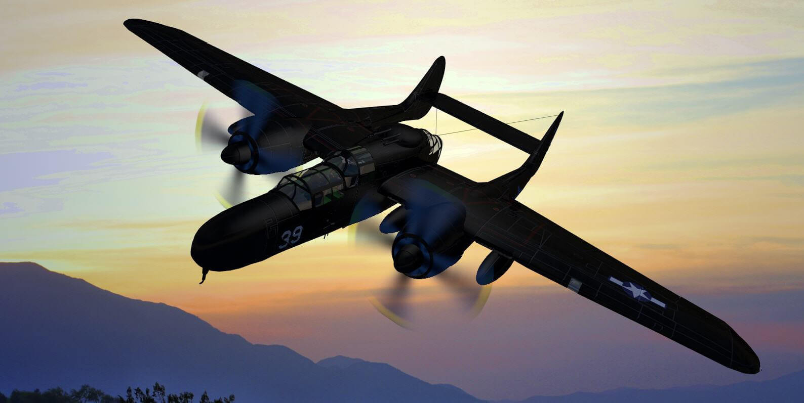 Northrop P-61 Black Widow 3D Model