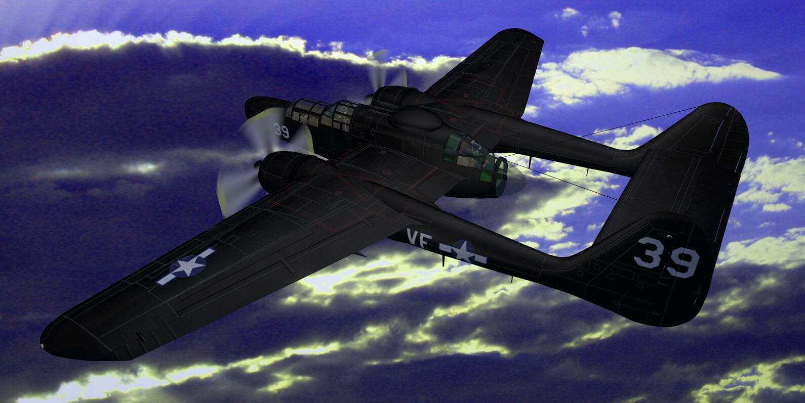 Northrop P-61 Black Widow 3D Model