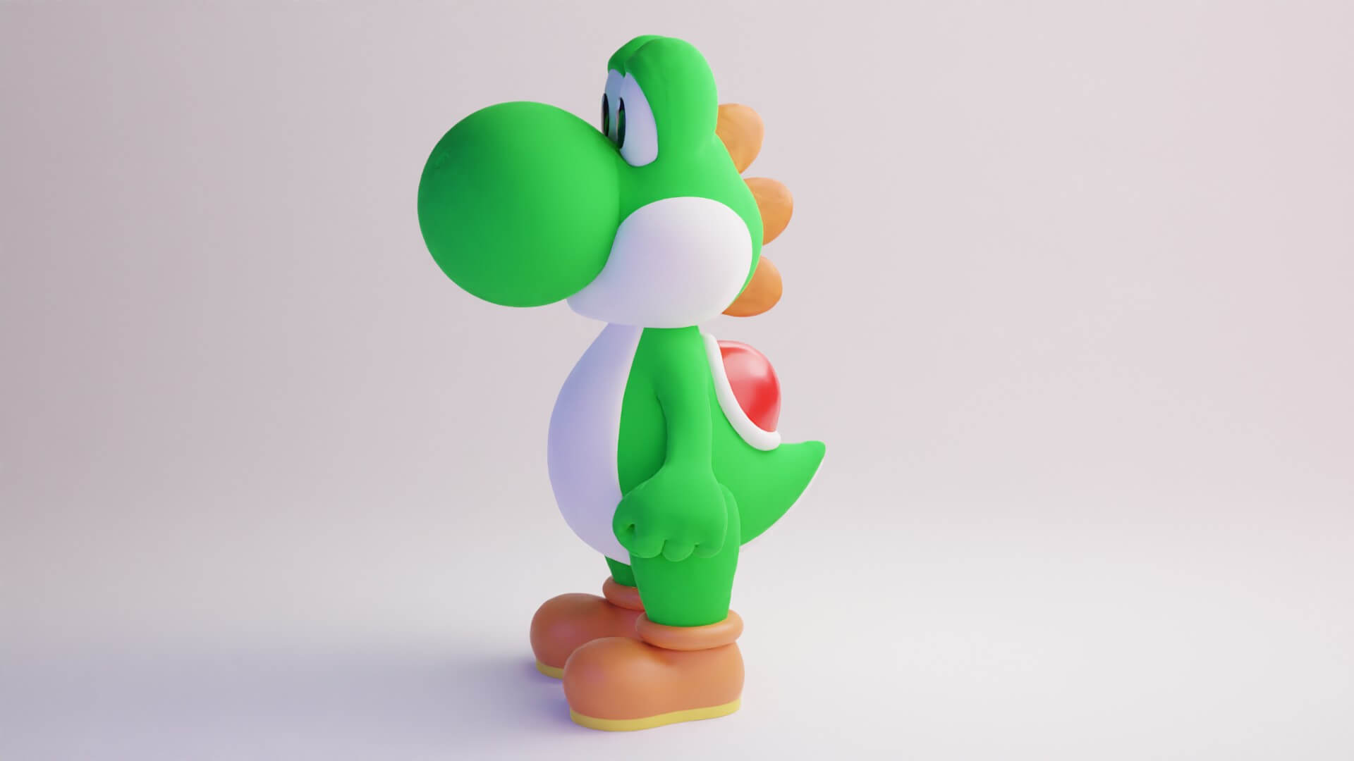 Yoshi From Super Mario 3D Model