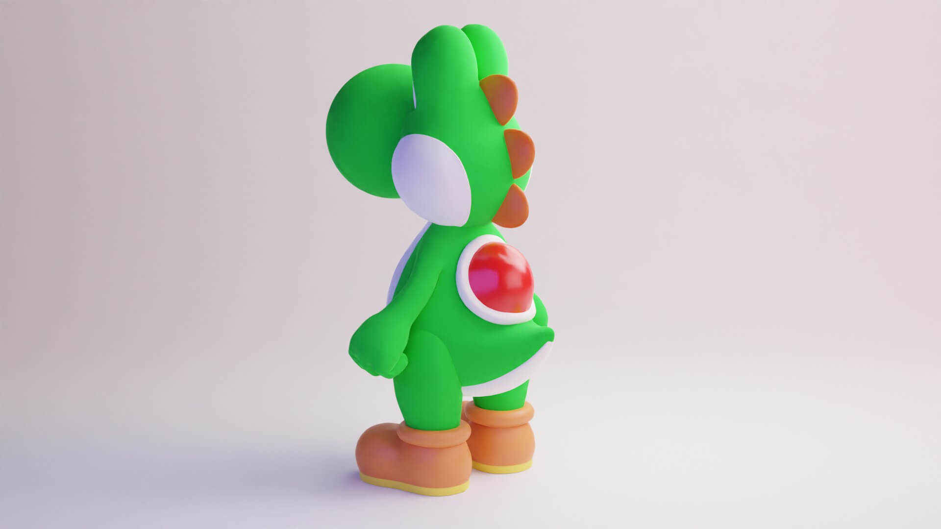 Yoshi From Super Mario 3D Model