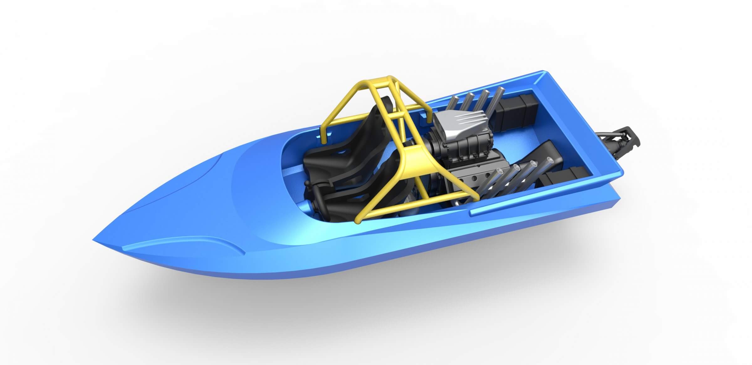 Jet Sprint Boat 125 3D Model