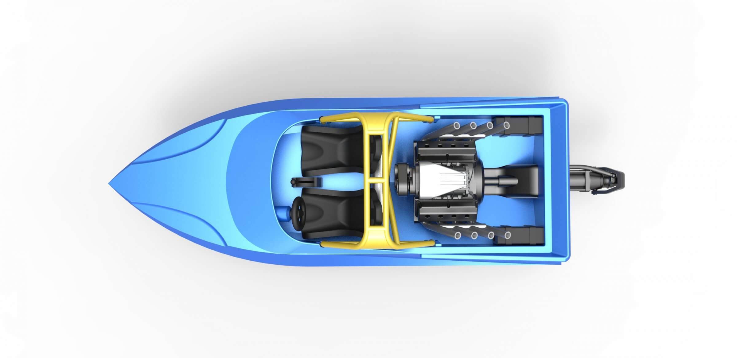 Jet Sprint Boat 125 3D Model