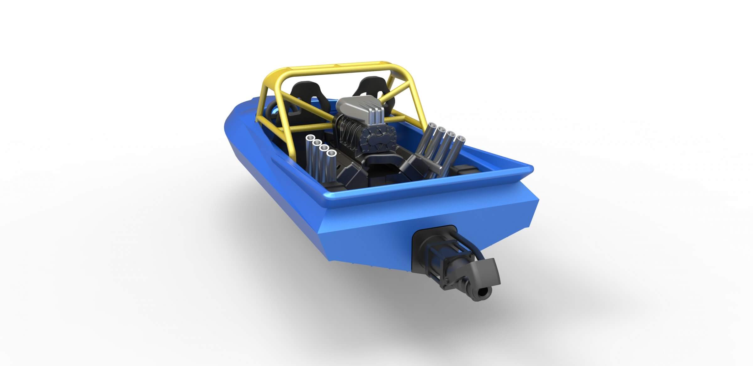 Jet Sprint Boat 125 3D Model