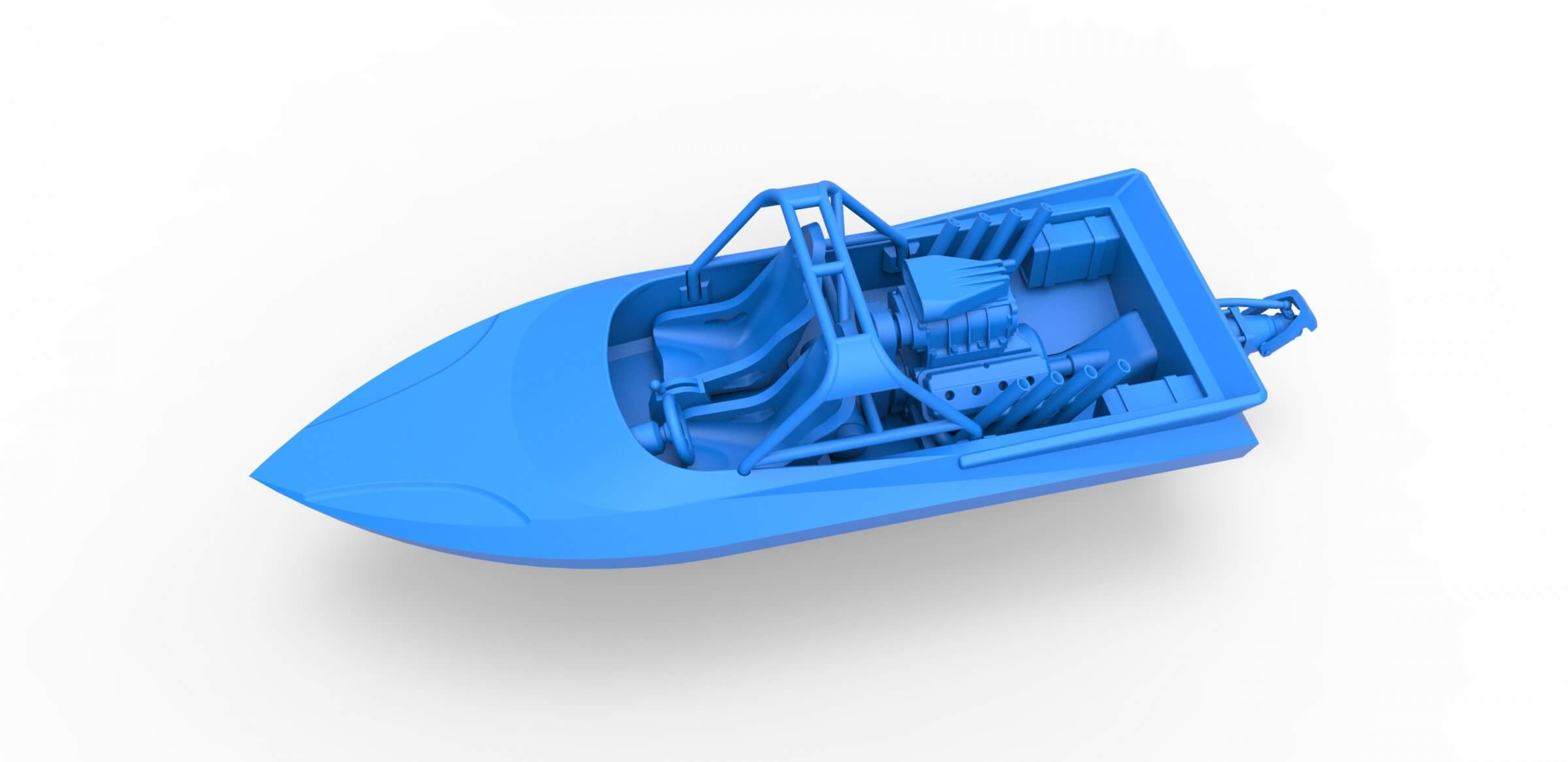 Jet Sprint Boat 125 3D Model