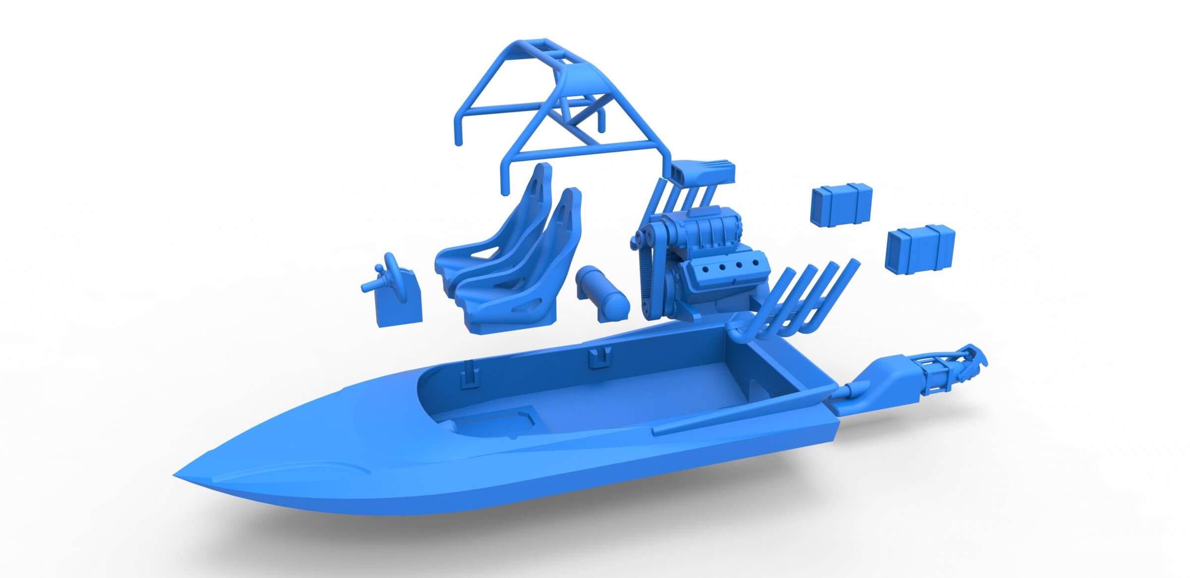 Jet Sprint Boat 125 3D Model