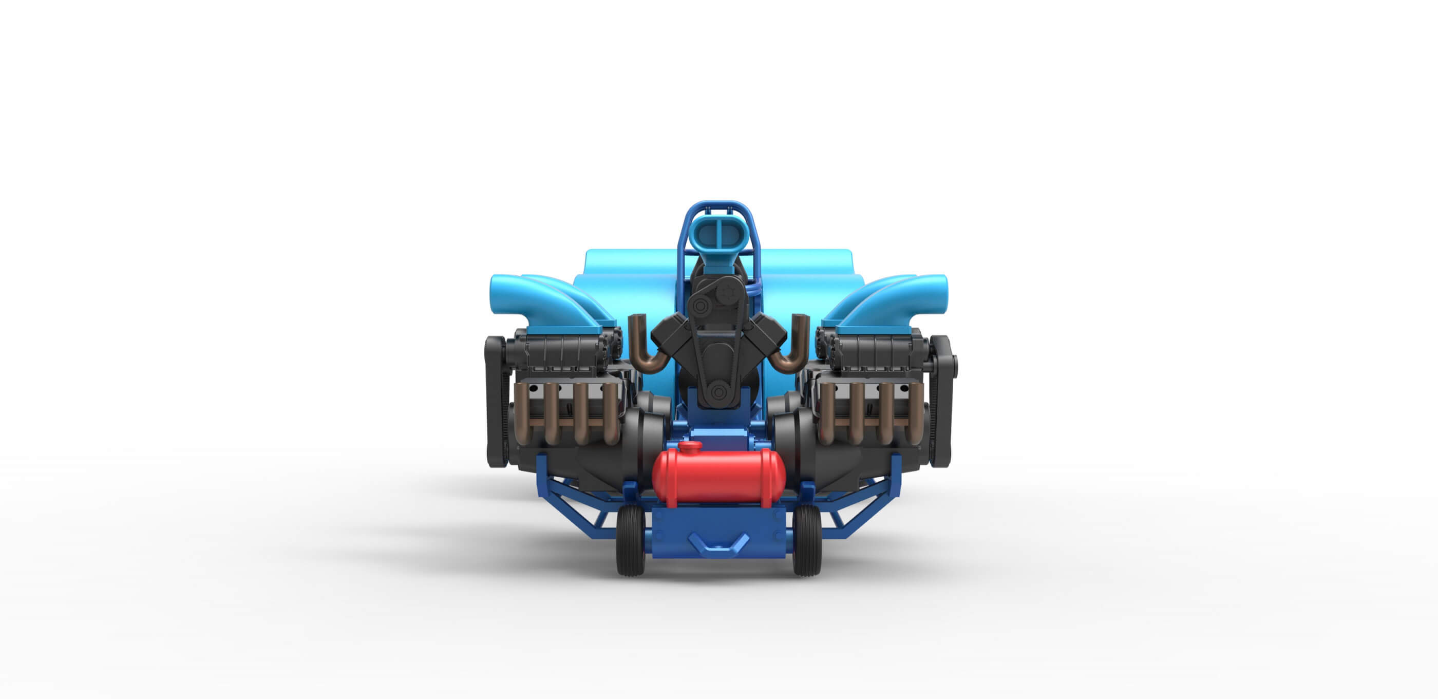 Pulling Tractor 5 V8 125 3D Model