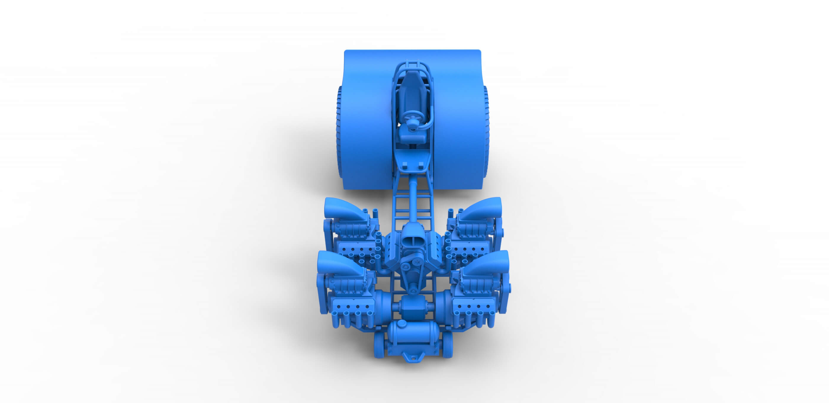 Pulling Tractor 5 V8 125 3D Model