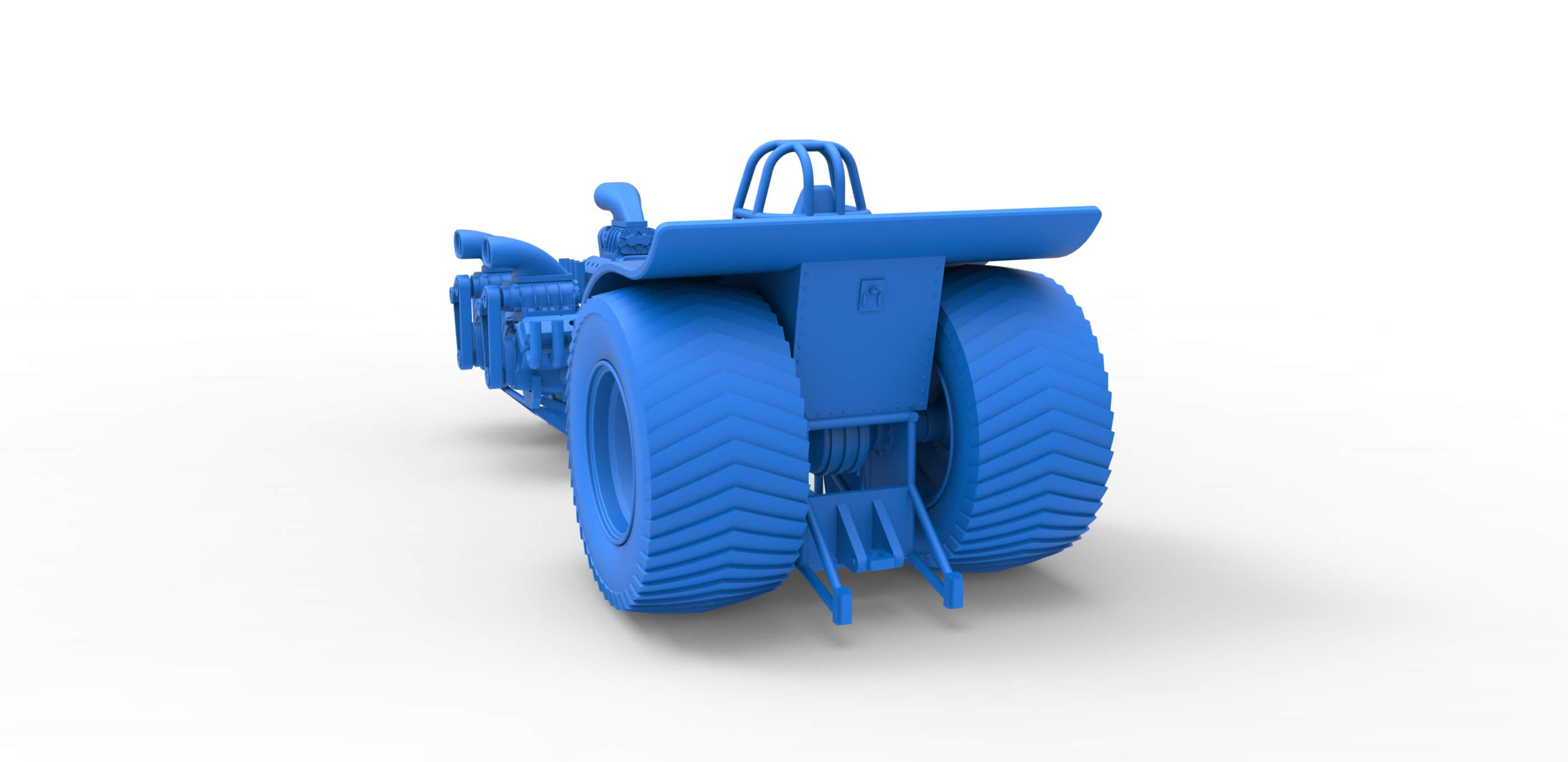 Pulling Tractor 5 V8 125 3D Model