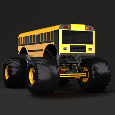 Monster Truck School Bus